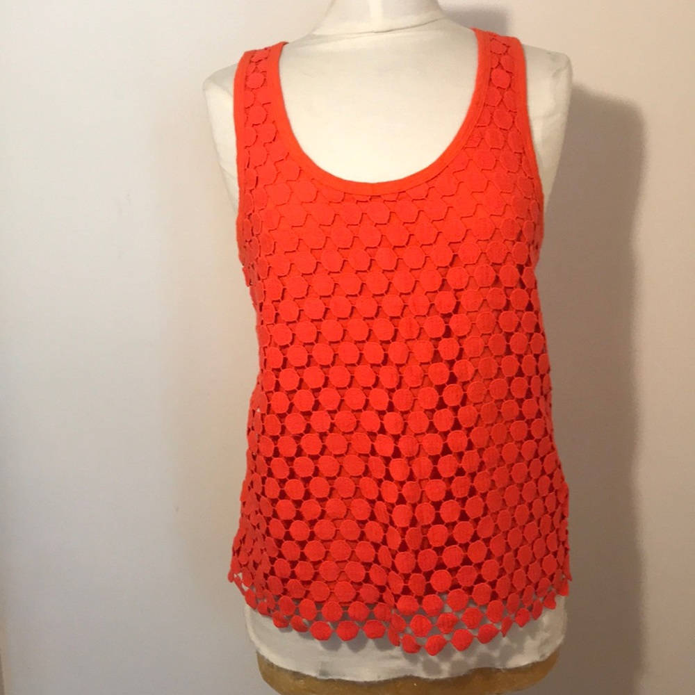 J.Crew Crochet knit tank top.